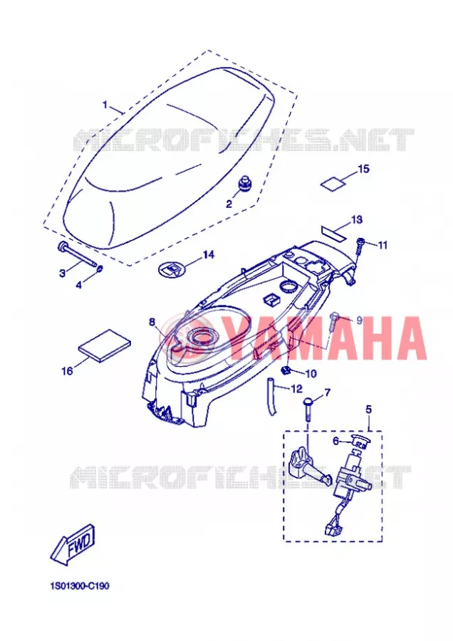 SELLE Yamaha SCOOTER 50 2004 SLIDER  EW50N SLIDER