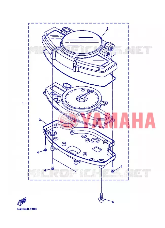 COMPTEUR  Yamaha MOTO 1000 2007 R1  YZF-R1