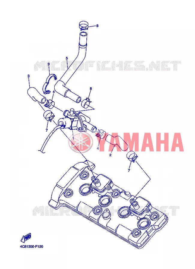 SYSTÈME D'ADMISSION D'AIR AIS Yamaha MOTO 1000 2007 R1  YZF-R1