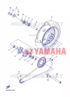 ROUE ARRIERE pour Yamaha YZF-R1 de 2008