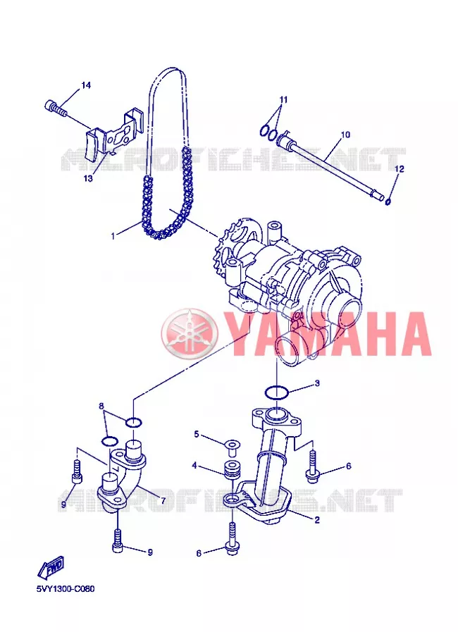 POMPE A HUILE Yamaha MOTO 1000 2008 R1  YZF-R1 R1