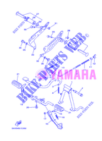 SUPPORT / REPOSE PIEDS pour Yamaha T105E de 2004