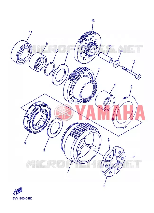 DEMARREUR Yamaha MOTO 1000 2004 R1  YZF-R1 YZF-R1S R1