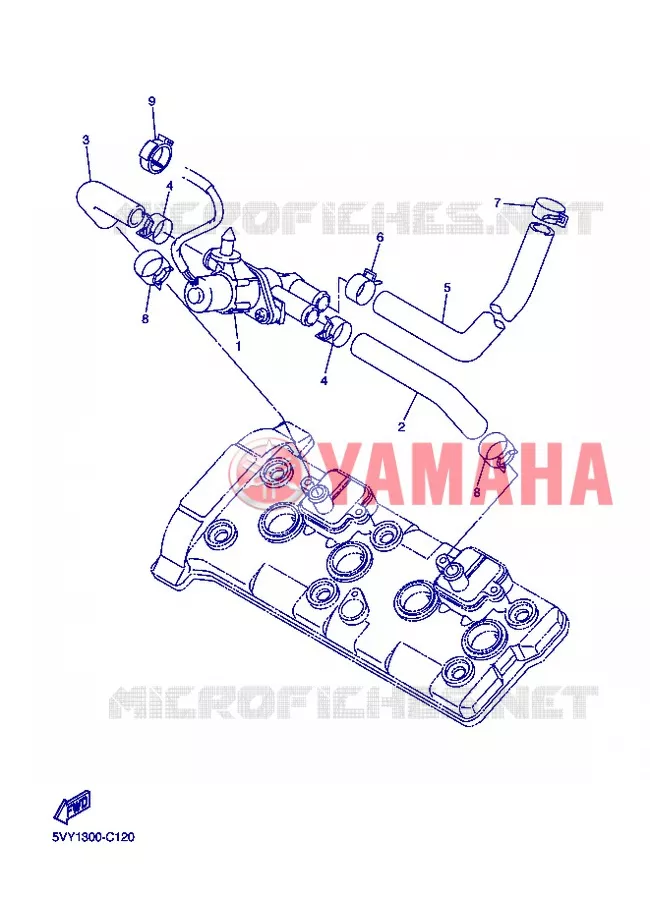 SYSTÈME D'ADMISSION D'AIR AIS Yamaha MOTO 1000 2004 R1  YZF-R1 YZF-R1S R1