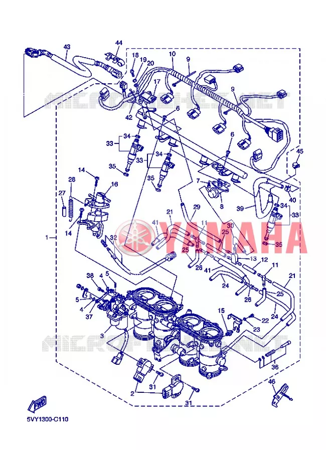 ADMISSION 2 Yamaha MOTO 1000 2006 R1  YZF-R1