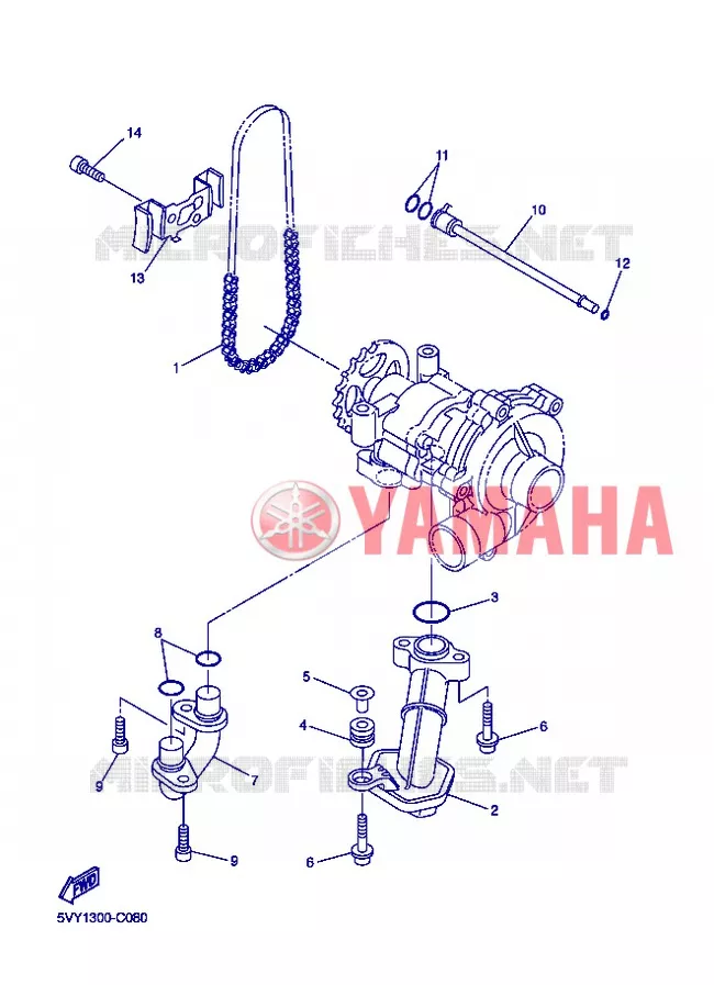 POMPE A HUILE Yamaha MOTO 1000 2006 R1  YZF-R1 R1