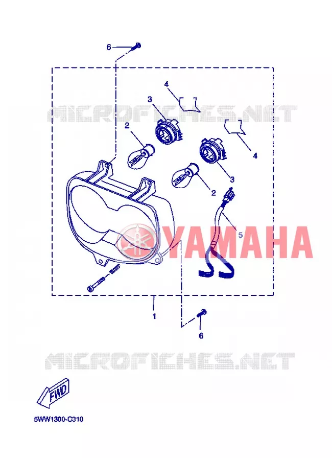 PHARE  Yamaha SCOOTER 50 2004 BOOSTER  CW50