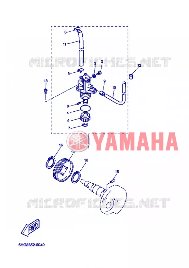 POMPE A HUILE Yamaha SCOOTER 50 2005 BOOSTER  CW50