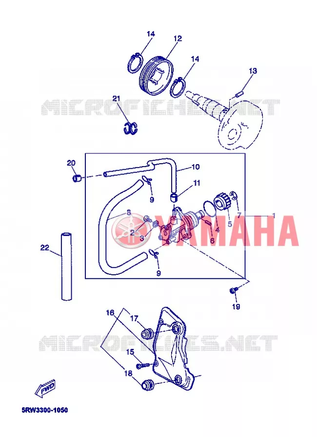 POMPE A HUILE Yamaha SCOOTER 50 2006 MACH  CS50Z MACH G LIQUIDE