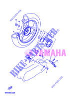 ROUE ARRIERE pour Yamaha YN50 de 2006