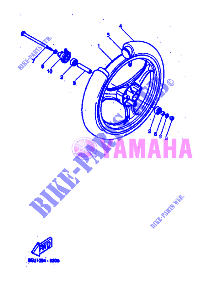 ROUE AVANT pour Yamaha YH50 de 2005