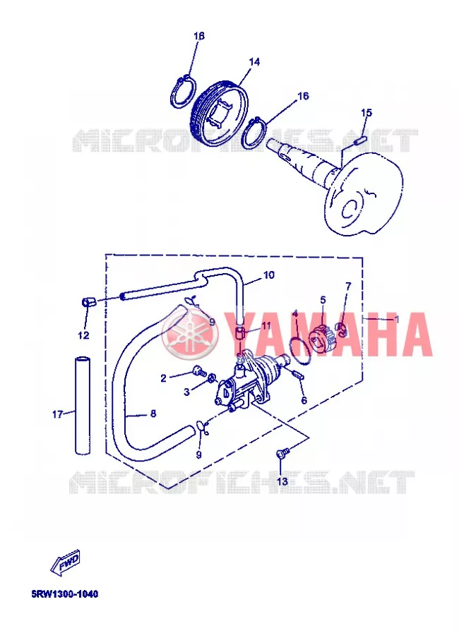 POMPE A HUILE Yamaha SCOOTER 50 2006 MACH  CS50 MACH G AIR