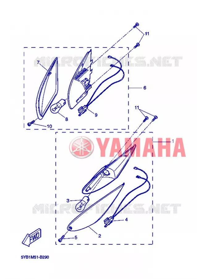 CLIGNOTANT Yamaha SCOOTER 50 2006 ROCKET  CW50RSP POWER ROCKET