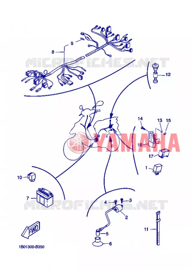 PARTIE ELECTRIQUE 2 Yamaha SCOOTER 50 2006 ROCKET  CW50RSP POWER ROCKET