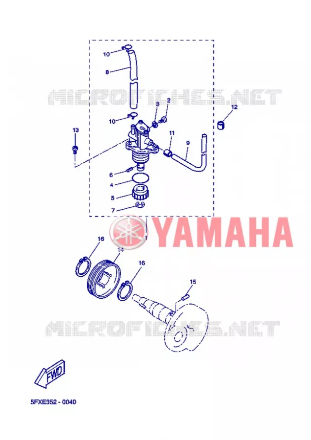 POMPE A HUILE Yamaha SCOOTER 50 2008 ROCKET  CW50RSP POWER ROCKET