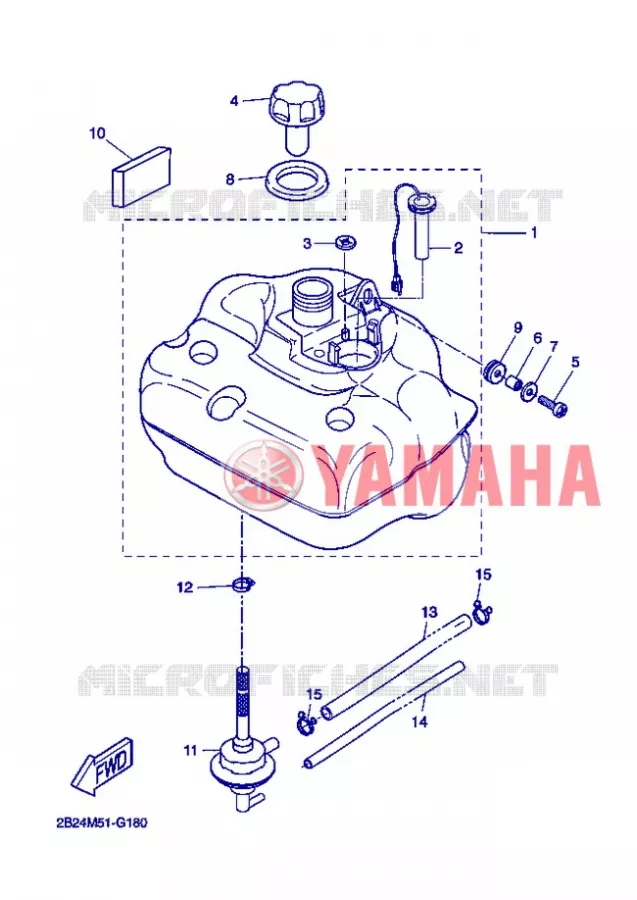 RESERVOIR A ESSENCE Yamaha SCOOTER 50 2008 ROCKET  CW50RSP POWER ROCKET