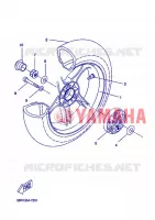 ROUE ARRIERE pour Yamaha YQ50 de 2004