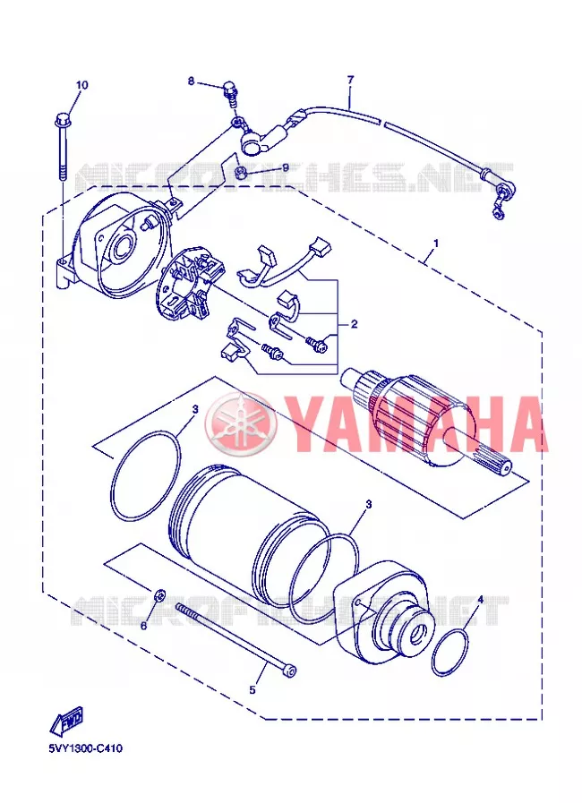 DEMARREUR Yamaha MOTO 1000 2004 R1  YZF-R1 YZF-R1S R1