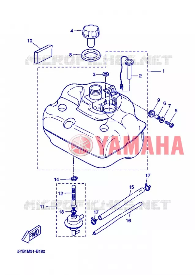 RESERVOIR A ESSENCE Yamaha SCOOTER 50 2004 ROCKET  CW50RSP POWER ROCKET
