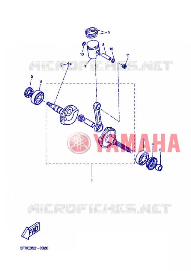 VILEBREQUIN / PISTON Yamaha SCOOTER 50 2004 ROCKET  CW50RSP POWER ROCKET