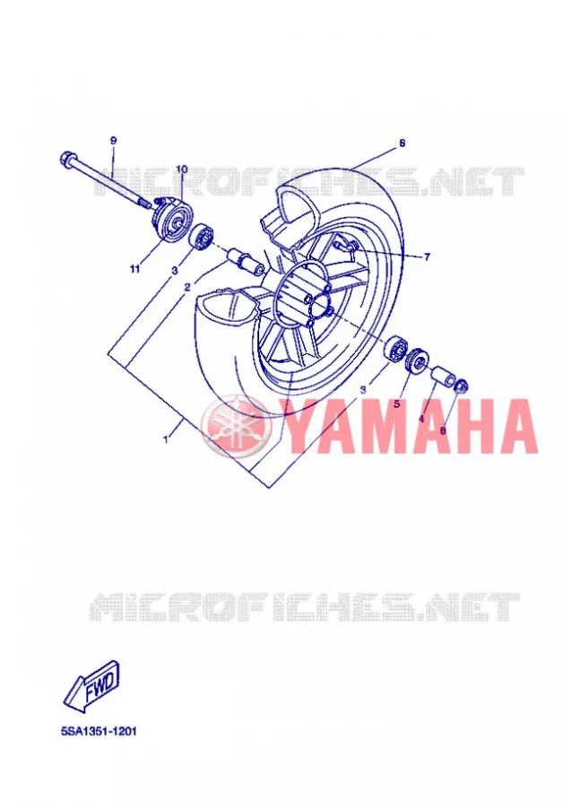 ROUE AVANT Yamaha SCOOTER 50 2006 ROCKET  CW50RSP POWER ROCKET