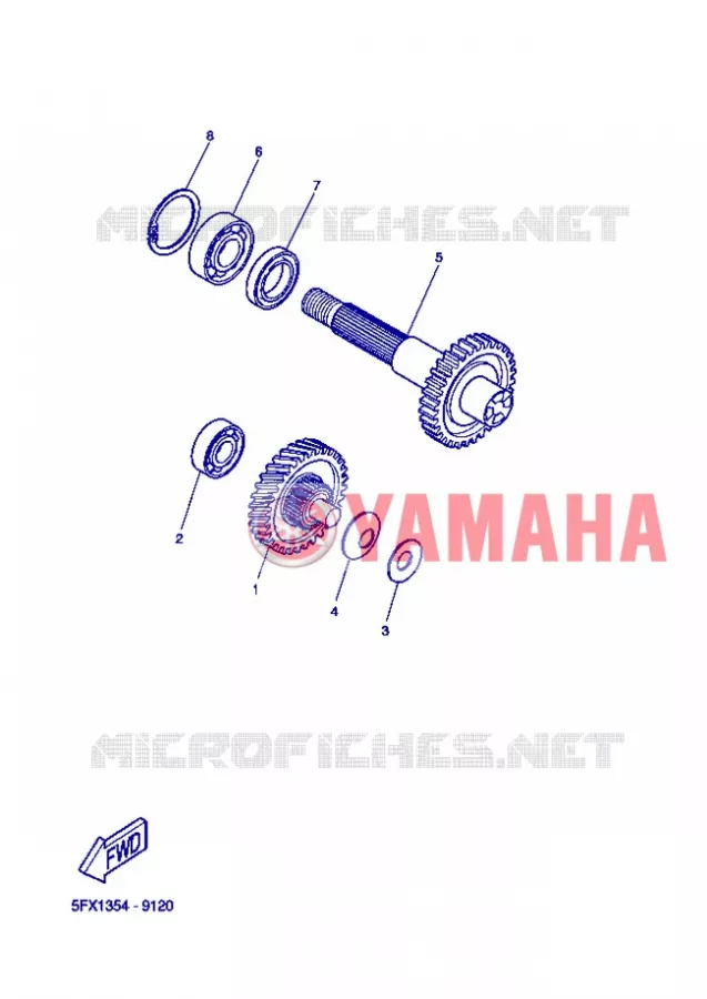 TRANSMISSION Yamaha SCOOTER 50 2006 ROCKET  CW50RSP POWER ROCKET