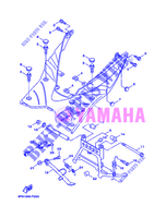 SUPPORT / REPOSE PIEDS pour Yamaha XC125 de 2007