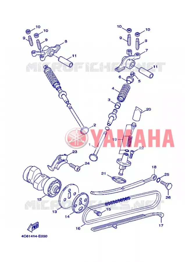 SOUPAPE Yamaha SCOOTER 125 2008 FLAME X  XC125 FLAME  X