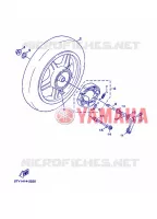 ROUE ARRIERE pour Yamaha XC125 de 2005