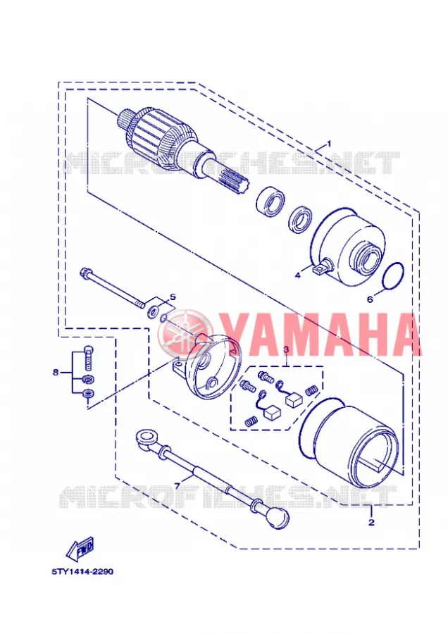 DEMARREUR Yamaha SCOOTER 125 2005 FLAME X  XC125 FLAME  X