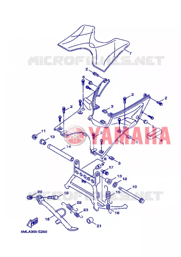 SUPPORT / REPOSE PIEDS Yamaha SCOOTER 125 2006 FLAME X  XC125 FLAME  X