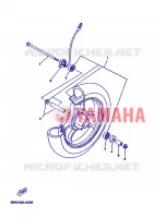 ROUE AVANT pour Yamaha YN50 de 2006