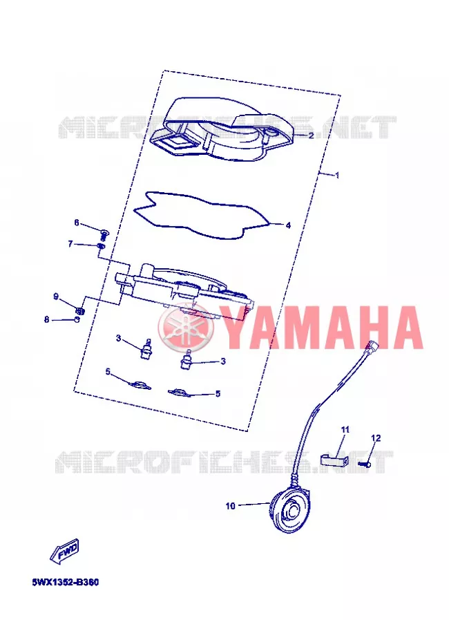 COMPTEUR  Yamaha MOTO 50 2006 XPOWER  TZR50 X-POWER