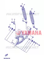 BRAS OSCILLANT / AMORTISSEUR pour Yamaha YP125E de 2007