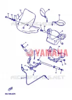 GUIDON ET CABLES pour Yamaha YP125E de 2007