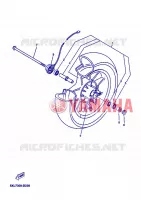 ROUE AVANT pour Yamaha YP125E de 2007