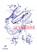 SUPPORT / REPOSE PIEDS pour Yamaha YP125E de 2007