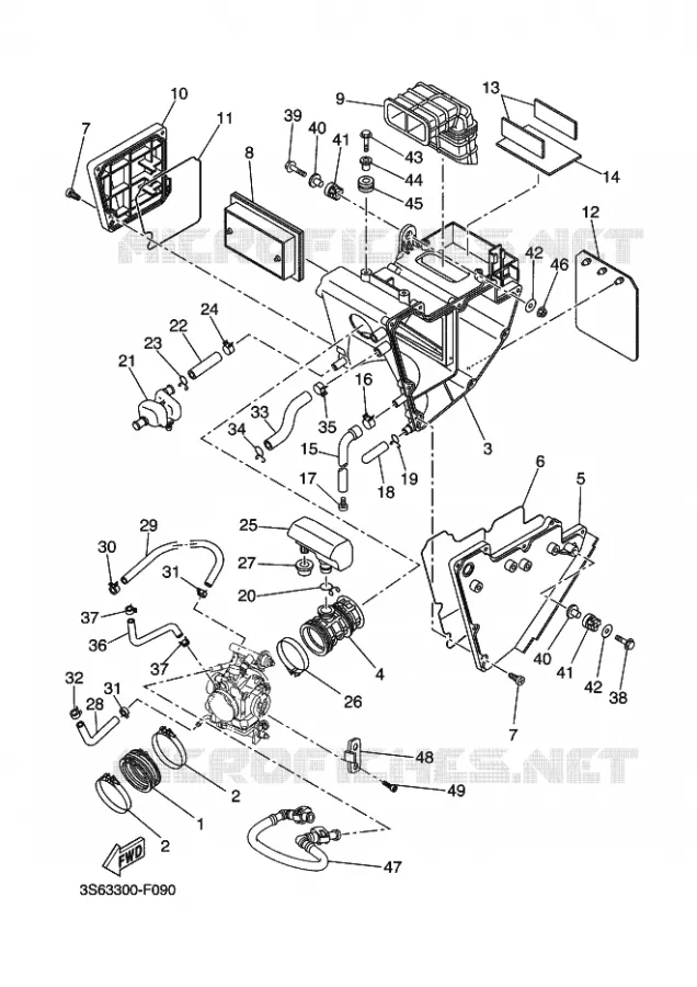 ADMISSION Yamaha MOTO 660 2009 XTR  XT660R