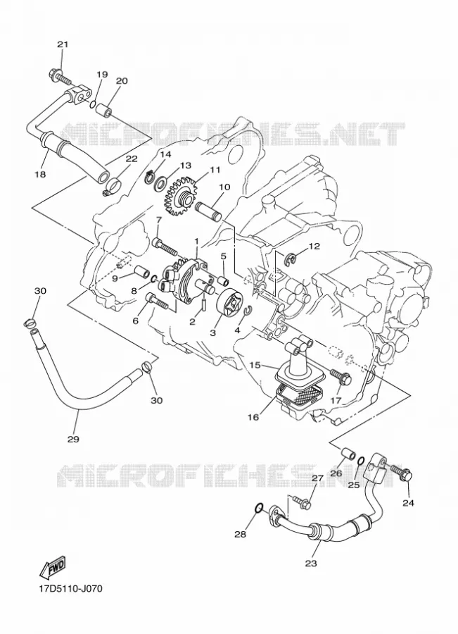 POMPE A HUILE Yamaha MOTO 250 2011 YZF  YZ250F