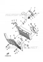 RADIATEUR / DURITES pour Yamaha XT660R de 2009