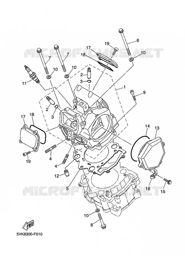 CULASSE Yamaha MOTO 660 2009 XTX  XT660X