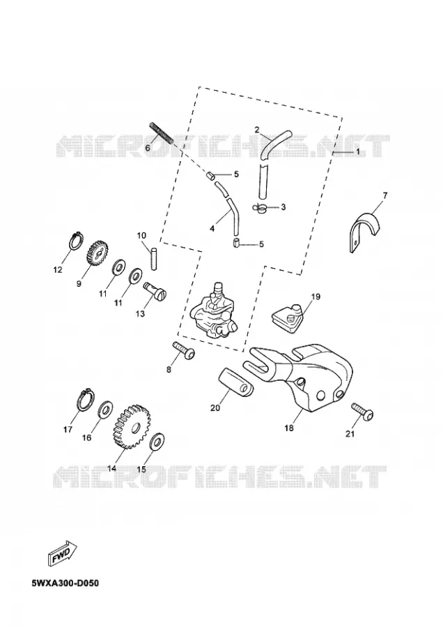 POMPE A HUILE Yamaha MOTO 50 2009 XPOWER  TZR50 X-POWER