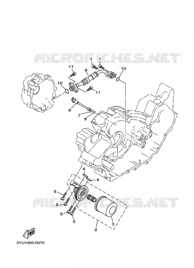 FILTRE A HUILE Yamaha MOTO 1700 2009 MT01  MT01S