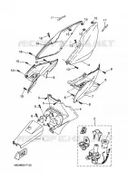 COUVERCLE LATERAL pour Yamaha YQ50L  de 2009