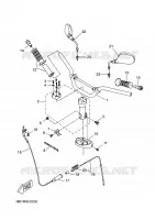 GUIDON ET CABLES pour Yamaha YQ50L  de 2009