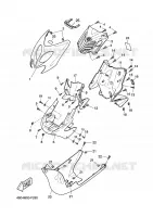 PROTEGE JAMBES pour Yamaha YQ50L  de 2009