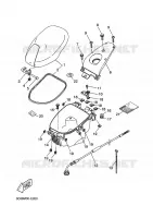 SELLE / PORTE BAGAGES pour Yamaha YQ50L  de 2009