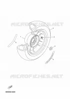 ROUE ARRIERE pour Yamaha YP125R de 2009