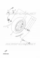 ROUE AVANT pour Yamaha YP125R de 2009