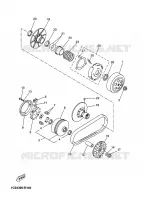 EMBRAYAGE DE DEMARREUR pour Yamaha YP250R de 2009